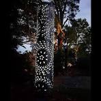 Round Light Tower - Iron Bark Metal Design