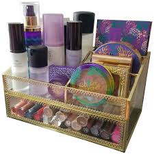 A bathroom tray is also known as tub caddy, bathtub tray, bath rack, etc. Buy Hersoo Large Accent Glass Decorative Perfume Vanity Tray Antique Mirror Clear Drawer Storage Vintage Jewelry Organizer For Jewelry Skincare Vanity Desser Bathroom Countertop Gold Online In Indonesia B07cwbymrq