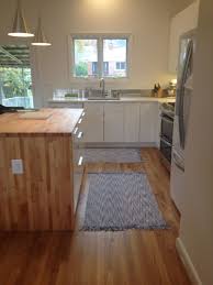 Kitchen Done Ikea Abstrakt Cabinets Ikea Butcher Block Waterfall Island Whirlpool Ice White Ap Kitchen Inspirations Kitchen Renovation Ikea Butcher Block