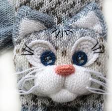 Knit how knitting scarf cat. Knitted Cat Scarf Knitted Scarf Animal Scarf Cat Scarf Knit Scarf Knitted Cat Cat Scarf Handmade Knitting