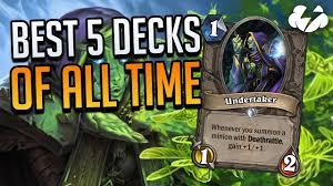 For example, big demon hunter is in the meta, but it's tier 2 instead of tier 1. Top 5 Hearthstone Decks Of All Time Tempo Strategy Scholomance Academy Youtube