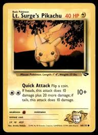 We are not official in any shape or form, nor affiliated, sponsored, or otherwise endorsed by nintendo, creatures, gamefreak, or tpci. 4x Lt Surge S Pikachu 84 132 Gym Challenge Pokemon Card Light Play Pokemon Cards Pokemon Gym Challenge