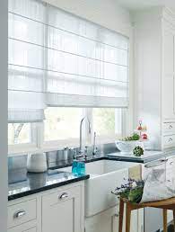 Faux wood blinds, woven wood shades, panel track blinds and verticals. Roman Shades For Kitchens Ideas Houzz