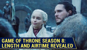 Game of thrones sezonul 3 are 10 episoade, pana acum au aparut 2 episoade. Game Of Thrones Season 8 Official Runtime Air Date Of Each Episode