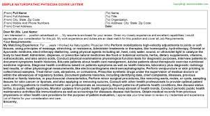 I completed my studies at the nsw college of naturopathy last year, graduating at the top of my class. Naturopathic Physician Cover Letter