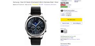 Check spelling or type a new query. Deal Alert Samsung Gear S3 Classic And Frontier Are 280 With Free 100 Gift Card At