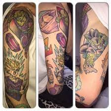 No surprise, there are many dragon ball tattoos. Dragon Ball Z Half Sleeve Tattoo Wiki Tattoo