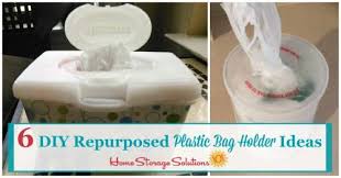 Just in case you have too many tote bags laying around that you just can't use all, here is a quick diy on how to make a grocery bag holder from a tote bag. 6 Diy Plastic Bag Holder Ideas Using Upcycled Containers