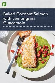 Publix Aprons Baked Coconut Salmon With Guacamole In 2021 Publix Recipes Dressing Recipes Cornbread Recipes