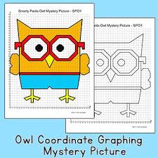 Wise Owl Coordinate Graphing Picture Plotting Points End Of The Year Activity Coordinate Graphing Coordinate Graphing Mystery Picture Coordinate Graphing Pictures