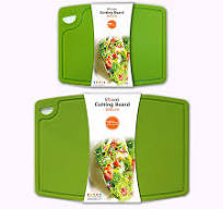 Liflicon Thick Cutting Boards for Kitchen Silicone Chopping Board Set of 2  Mid 12.6'' x 9.1”,Mini 9.1”x7.1” Non-slip Deep Drip Juice Groove Easy Grip  ...