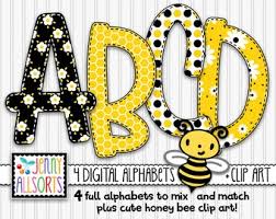 Customize the letters by coloring with markers or pencils. Bee Letters Etsy
