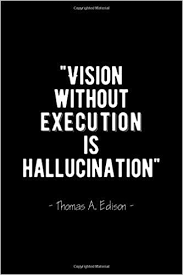 Execute On Your Vision Quote School Notebook Lined 120 Pages 6 X 9 Inches Perfect For Journal Doodling Sket Motivationa Quotes Wisdom Quotes Hustlers Quotes