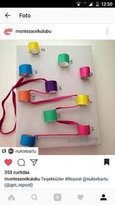 A Fun Diy Toy To Learning Counting And Fine Motor Skills Weaving Lace Through Tp Ro Toddler Learning Activities Math Activities Preschool Preschool Activities