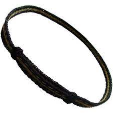 Horsehair Band Black Hat Bands Hat Band Horse Hair Leather Bracelet