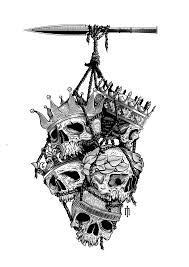 Ink On Paper 297x420 Mmvector Illustration Skull Tattoo Design Pirate Tattoo Viking Tattoos