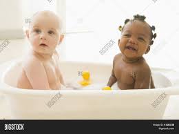 Skip hop zoo pull & go monkey submarine bath toy. Two Babies Bubble Bath Image Photo Free Trial Bigstock
