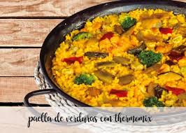 Paella De Verduras Con Thermomix Verduras Paella Comida