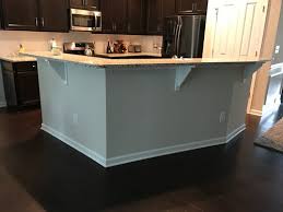 Plus, the base cabinets had a 1/4 lip on the sides that would work perfect with a thinner board. Board And Batten Idea For Kitchen Island
