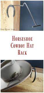 The Perfect Way To Hang Your Cowboy Hats Horseshoe Cowboy Hat Rack From Red River Iron Etsy Cowboy Hat Rack Hat Hanger Cowboy Hats