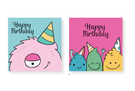 First, print out the birthday card or poster from the printable available for download below on cardstock paper. Design Kids Birthday Greeting Cards And Backdrop By Hafsa474 Fiverr