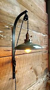 Industrial Wall Sconce Pulley Lamp Vintage Enamel Barn Light Shade Cast Iron Pulley Light Edison Bulb Lamp Green Porcelain Farm Ligh Wandleuchte Wandbeleuchtung