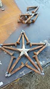 Railroad Spike Star Welding Art Projects Metal Art Welded Welding Art