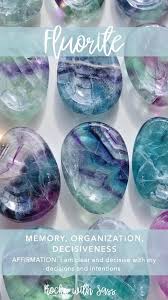 Fluorite Tumbled Pocket Stone Rocks With Sass Crystal Healing Stones Spiritual Crystals Crystals