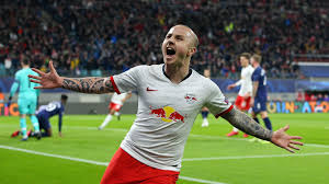 General view inside the stadium as christopher nkunku of rb leipzig takes a corner kick during the bundesliga match between rb leipzig and fc schalke. Bundesliga Angelino Rejoins Rb Leipzig On Loan From Manchester City