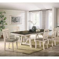 Shop ivory dining room set at bellacor. Furniture Of America Caduceus Ivory 5 Piece Dining Table Set Overstock 34037897