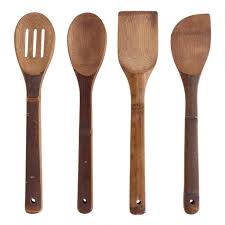 Stainless steel kitchen utensil set australian animals list. Carbonized Bamboo Essential Cooking Utensils 4 Pack World Market