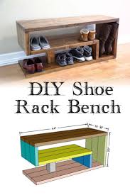 Diy Shoe Rack Bench Wood Working Projects Bench Diy Rack Shoe Bench Diy Projects Rack Shoe Wood Working In 2020 Shoe Rack Bench Diy Shoe Rack Shoe Rack Entryway