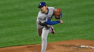 Blake Snell pitching in the NLCS with the Dodgers