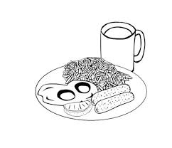 Fast Food Fried Noodles Coloring Page For Kids Coloring Pages For Kids Coloring Pages Coloring For Kids