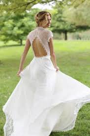 Watteau train appliques long sleeves mermaid lace. 30 Cutout Back Wedding Dresses That Wow Weddingomania