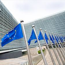 Berlaymont Outside View With Eu Flags European Europe Architect