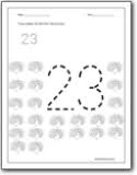 Numbers in an ancient style. Number 23 Worksheets Number 23 Worksheets For Preschool And Kindergarten