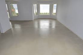 Nice and neutral painted floors. Cream Modern Concrete Floor Paint That Can Be Combined With White Wall Can Add The Modern Touch Insid Concrete Floors Painted Concrete Floors Minimalist Window