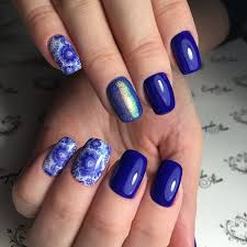 The navy blue provides the best background for the nail art since its dark, accentuating whatever design is on top of it. 65 Blue Nail Art Ideas Nenuno Creative