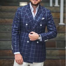 Karierter anzug von z zegna. Neue Ankunft Herren Karierten Anzug Windowpane Mode Manner Anzuge Nach Mass Checkered Mann Hochzeit Doppel Breasted Anzug 2019 Mens Checkered Suit Windowpane Suitcustom Wedding Suit Aliexpress