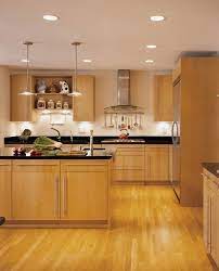 Maple Cabinets With Black Granite Countertops Contemporary Kitchen With Lighting Plan K Maple Kitchen Cabinets Contemporary Kitchen Black Kitchen Countertops