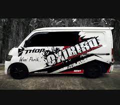 Manage and improve your online marketing. Jual Cutting Sticker Mobil Box Van Blind Van Colt Apv Grandmax Luxio Motif Custom Desain Di Lapak Numero Digital Printing Bukalapak
