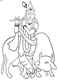 shri krishna janmashtami coloring printable pages for kids family holiday net guide to family holidays on the internet krishna janmashtami krishna drawing human painting shri krishna janmashtami coloring