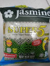 Beras kualitas terbaik dari nasi uduk tersedia dalam kemasan 5 kg. Jasmine Super 5 Special Import White Rice Reviews