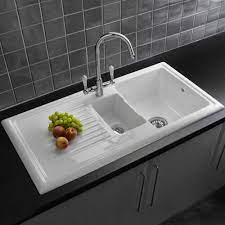 Some examples of common kitchen sink sizes & dimensions, base cabinet width, and what you need to have ready for your contractor. Reginox Traditional White Ceramic 1 5 Kitchen Sink And Mixer Tap At Victorian Plumbing Uk