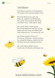 Funf Bienen Fingerspiel Arbeitsteilung Bienen Gedicht Kindergarten Boden Stuhlkreis Arbeitsteilung Bienen Fingerspiele Fruhling Im Kindergarten