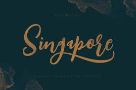 Singapore Script Font Script Fonts Handwritten Script Font Script