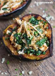 Chipotle Chicken Quinoa Stuffed Acorn Squash Recipe Recipe Acorn Squash Recipes Squash Recipes Recipes