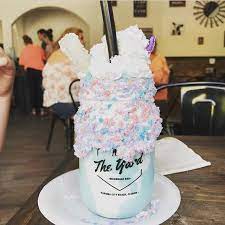 The Mermaid Milkshake From The Yard Milkshake Bar Www Theyardmilkshakebar Com Milkshake Bar Chocolate Milkshake Milkshake