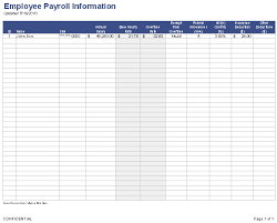 payroll template free employee payroll template for excel